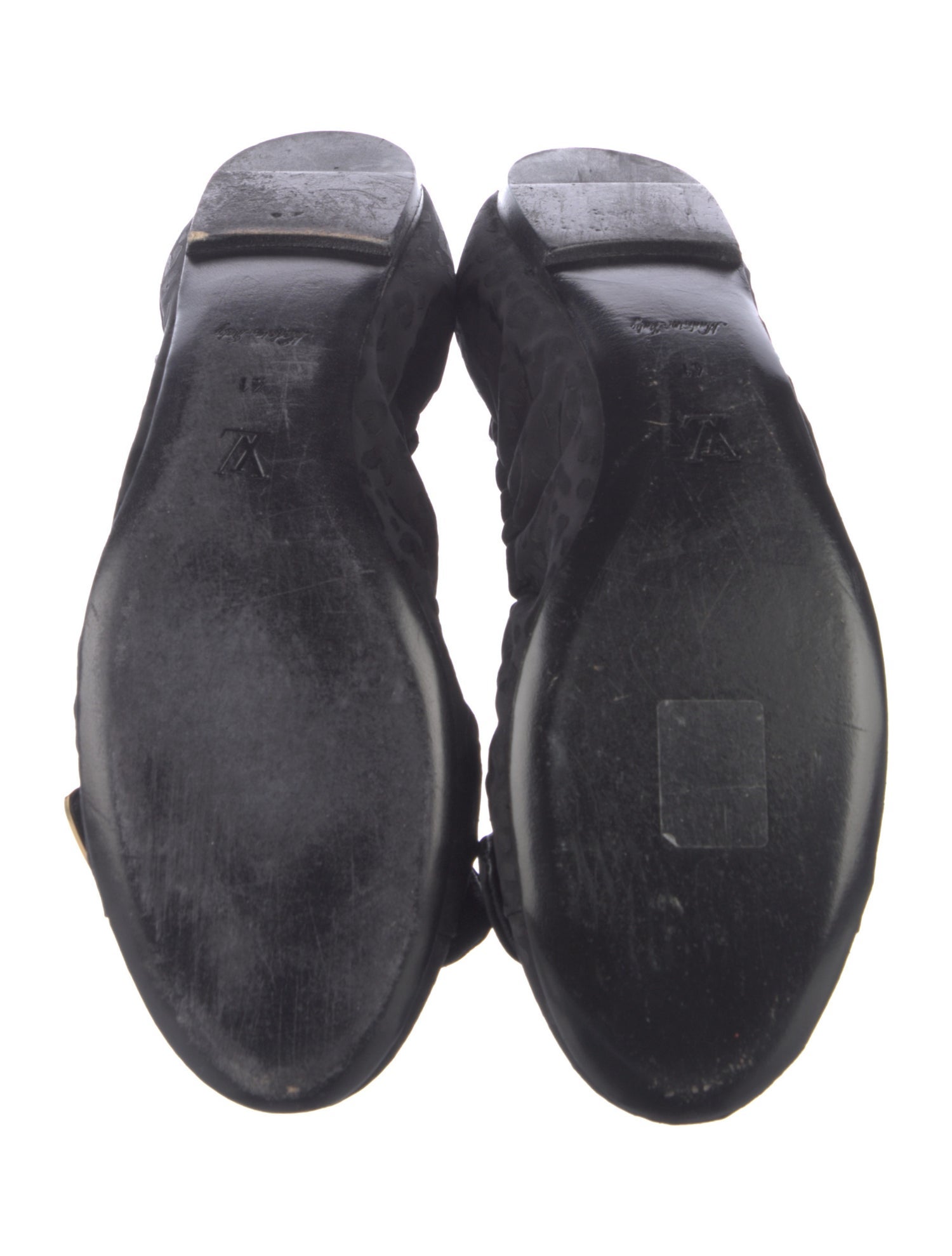 Louis Vuitton Nylon Bow Accents Ballet Flats